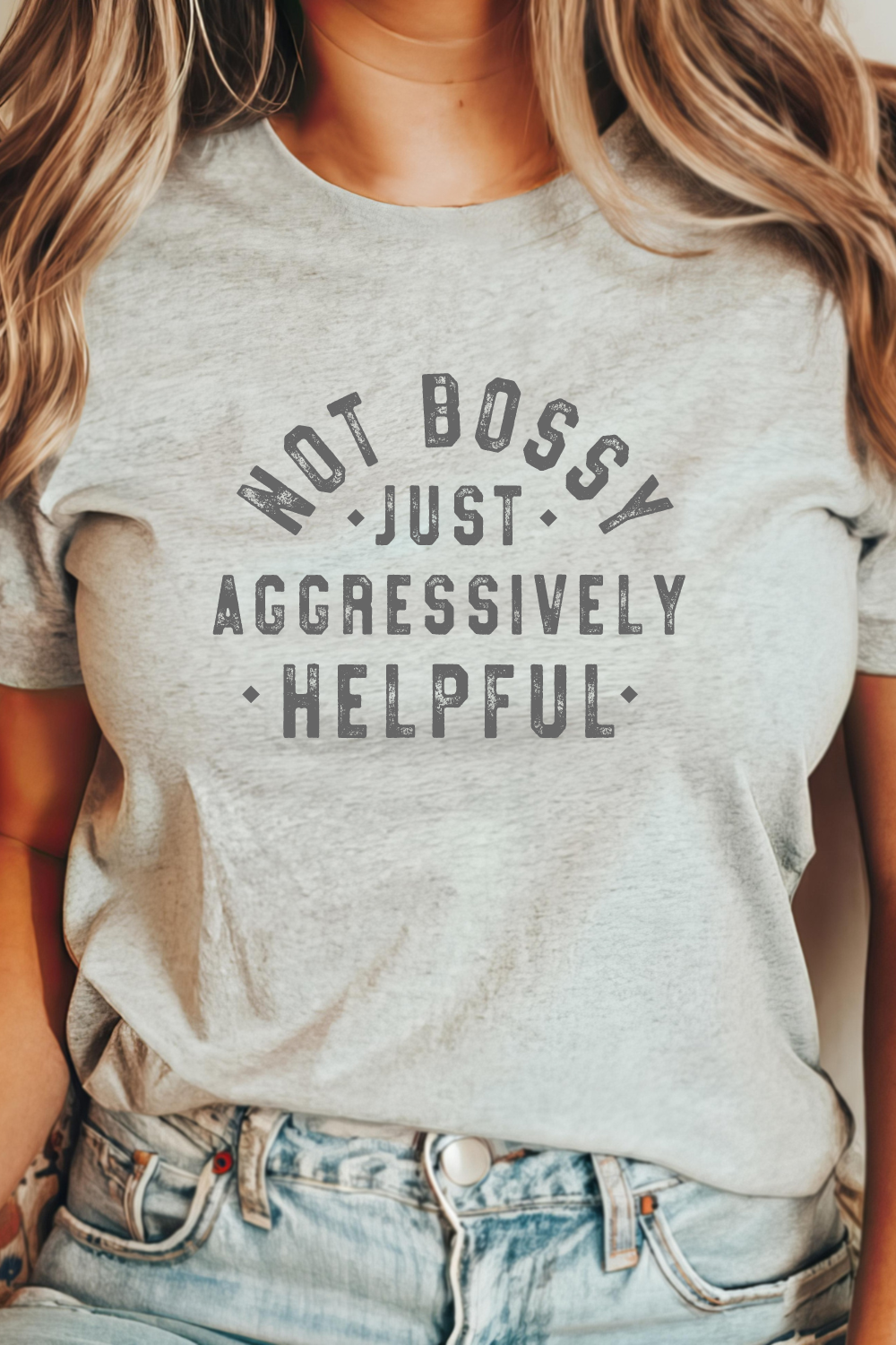 Not Bossy Grey Tee