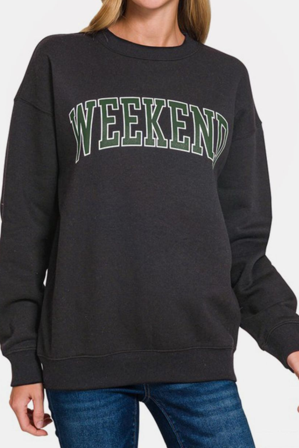 Weekend Dropped Shoulder Sweatshirt
