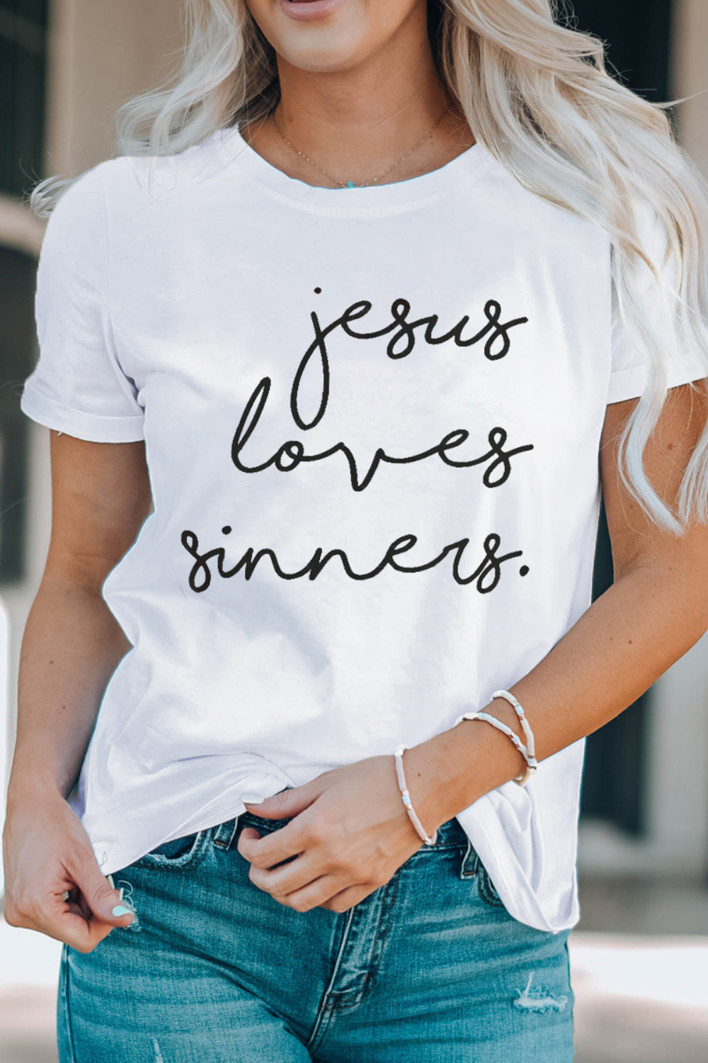 Jesus Loves Sinners Graphic Tee